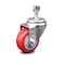 Service Caster 3.5 Inch Red Polyurethane Wheel Swivel 12mm Threaded Stem Caster SCC SCC-TS20S3514-PPUB-RED-M1215 - alternate 1